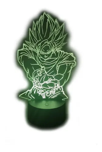 Goku Kame Hame Ha Dragon Ball Lampara Led Ilusion 3d