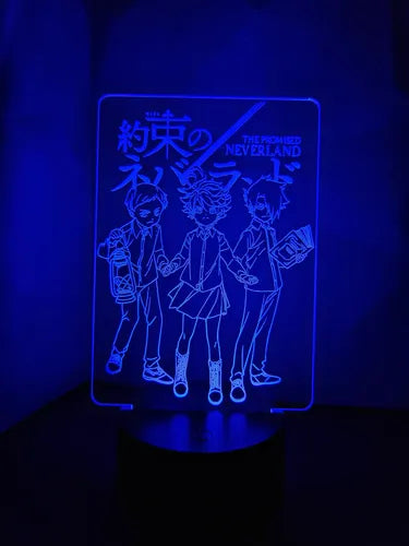 Lámpara The Promise Neverland Ilusión Decoración Fan Art