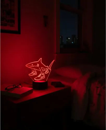 Lámpara Tralalero Tralala Led Ilusión Decoración Fan Art