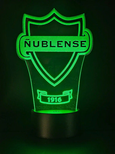 Ñublense Fútbol Lampara Led Ilusion 3d Fanart Club Deportivo