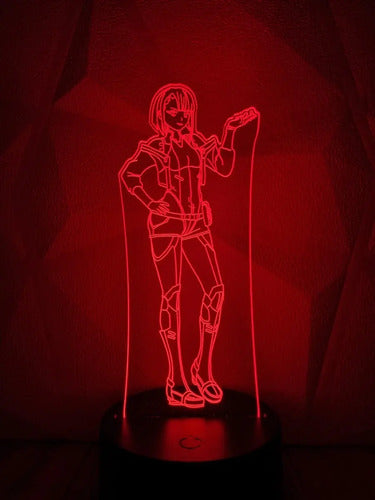 Cyberpunk Lucy Kushinada Lámpara Led Ilusión 3d Edgerunners