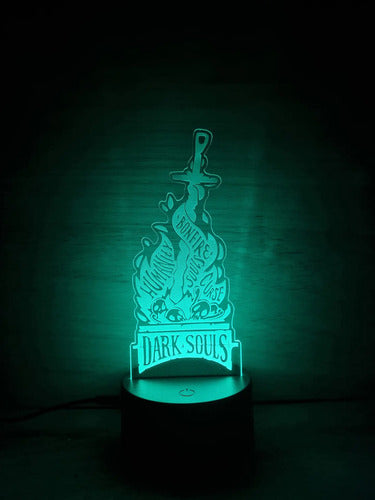 Dark Souls Lámpara Led Fanart Game Decoracion