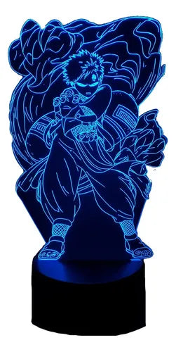 Lámpara Gaara Arena Ataque Naruto Ilusión Decoración Fan Art
