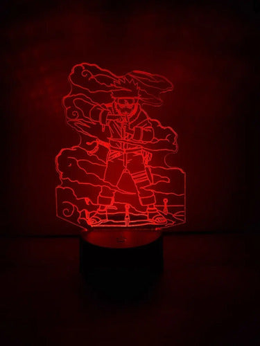 Naruto Jutsu Lámpara Led Ilusión 3d Anime Manga Fanart
