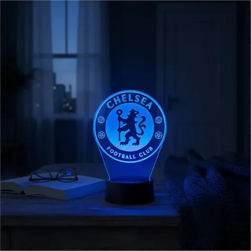 Chelsea Fútbol Club Lampara Led Ilusion 3d Fanart