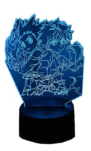 Lámpara Gon Y Killua Hunter X Led Ilusión Decoración Fan Art