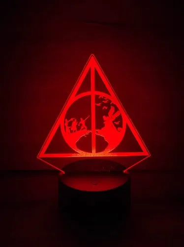 Lampara Led 3d Reliquias De La Muerte Hp Envío Gratis