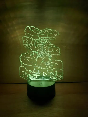 Naruto Jutsu Lámpara Led Ilusión 3d Anime Manga Fanart