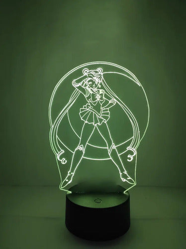 Lampara Led 3d Sailor Moon