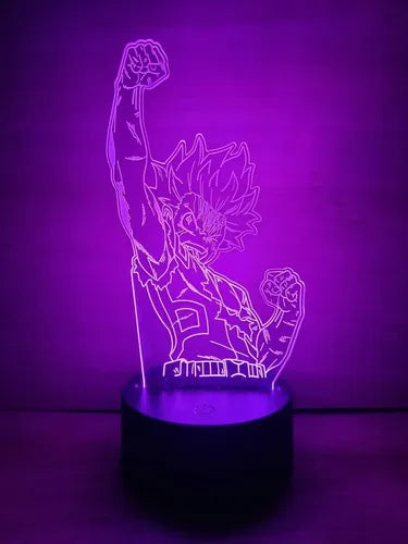 Deku Lampara Led Ilusion 3d My Hero Academia Fanart Bnh