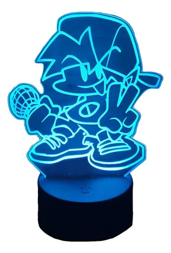 Lampara Led 3d Boyfriend Friday Night Funkin Fnf