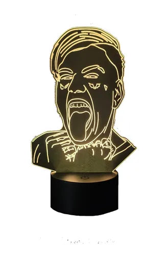 Lámpara Led Duki Cantante Decoración Art Line
