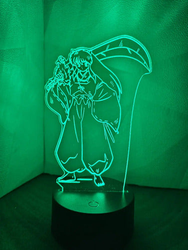 Inuyasha Anime Lampara Led Fanart Regalo