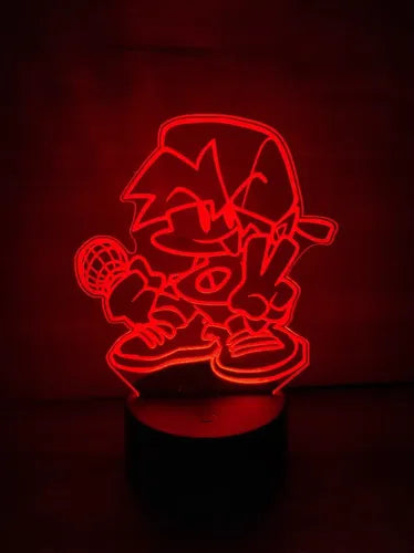 Lampara Led 3d Boyfriend Friday Night Funkin Fnf
