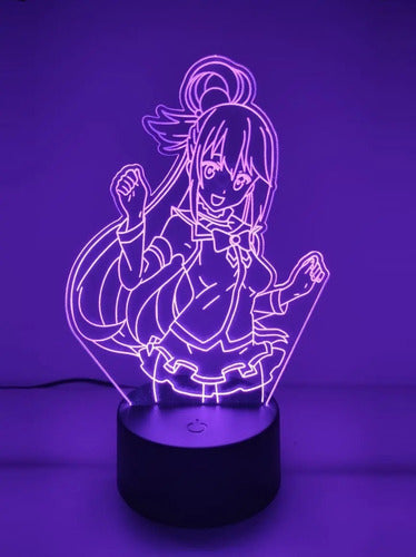 Lampara Led 3d Aqua Kono Subarashii Konosuba