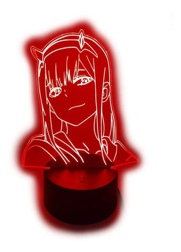 Lampara Led 3d Zero Two Darling In The Franxx 002