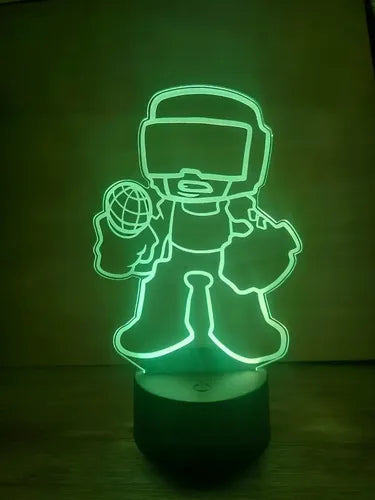Lampara Led 3d Personajes Friday Night Funkin Fnf Decoración