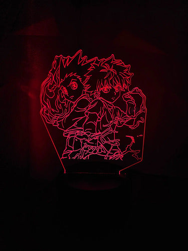 Lámpara Gon Y Killua Hunter X Led Ilusión Decoración Fan Art