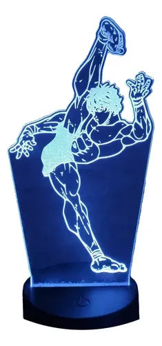 Baki The Grappler Lampara Led 3d Decoracion Anime Manga