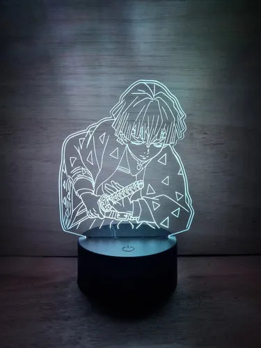 Zenitsu Demon Slayer Lampara Led Kimetsu No Yaiba Kny