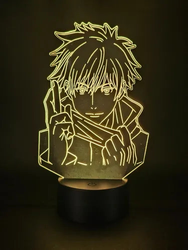 Lampara Led 3d Satoru Gojo Jujutsu Kaisen Envío Gratis