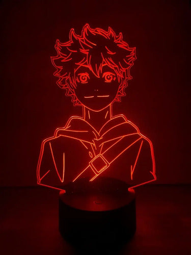Lampara Led 3d Shoyo Hinata Haikyuu Decoración