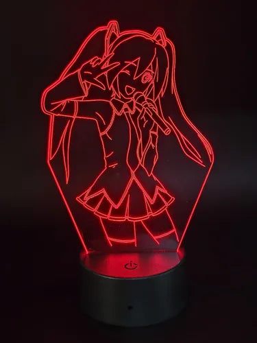 Lámpara Led Hatsune Miku Decoración