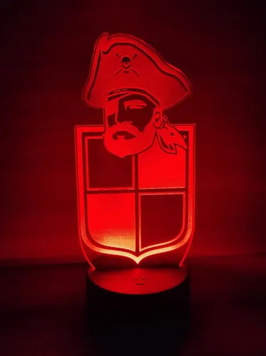 Lámpara Led Coquimbo Unido Equipo Futbol Fan Art Decoración
