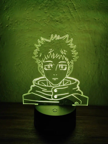 Lampara Led 3d Yuji Itadori Jujutsu Kaisen Luz Decoración