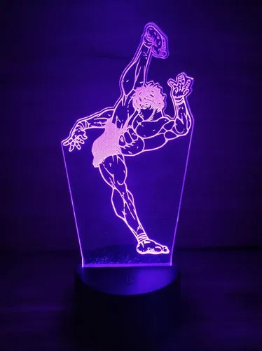 Baki The Grappler Lampara Led 3d Decoracion Anime Manga