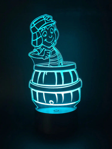 Chavo Del Ocho Lámpara Led Animado Artline Infantil Negro