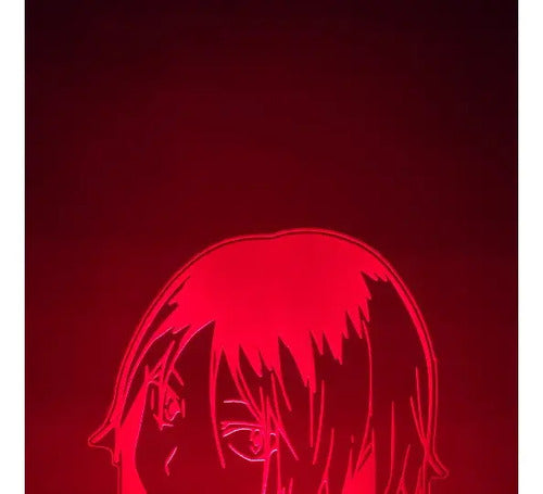 Lámpara Led Kenma Kozume Haikyuu Fan Art Decoración Negro Verde