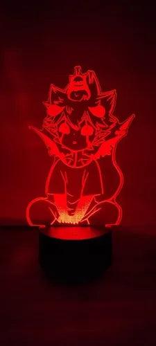 Black Clover Liebe Lámpara Led Ilusión 3d Fan Art Decoración