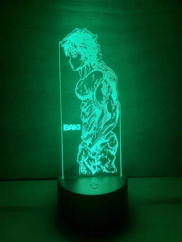 Baki The Grappler Lampara Led 3d Decoracion Anime Manga