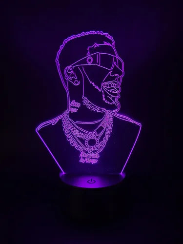 Lampara Led Anuel Cantante Decoración Art Line
