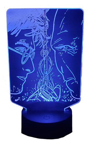 Harry Potter Lord Voldemort Lampara Led Ilusion 3d Varita Negro