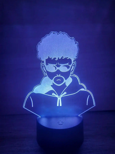Bad Bunny Yonaguni Anime Lampara Led 3d Decoracion Luz