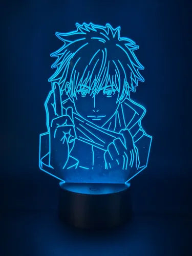 Lampara Led 3d Satoru Gojo Jujutsu Kaisen Envío Gratis