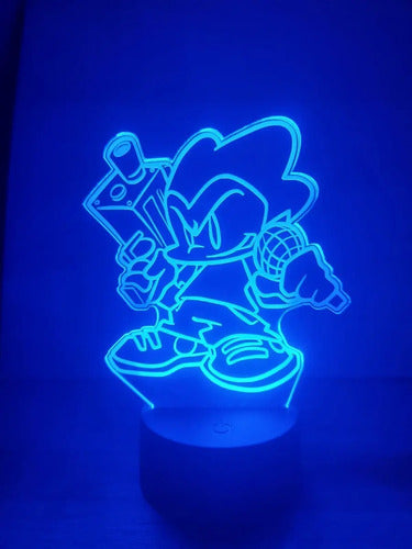 Lampara Led 3d Personajes Friday Night Funkin Fnf Decoración