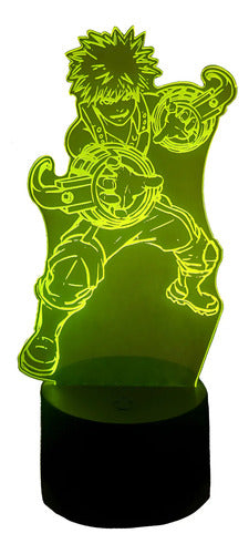 Bakugo Katsuki Lampara Led My Hero Academia Luz Decoracion Negro A