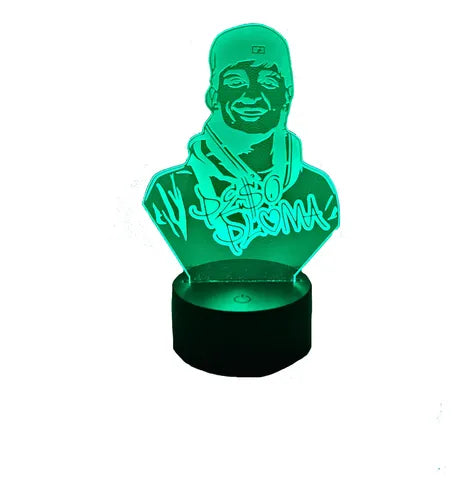 Lámpara Peso Pluma Led Ilusión Decoración Fan Art