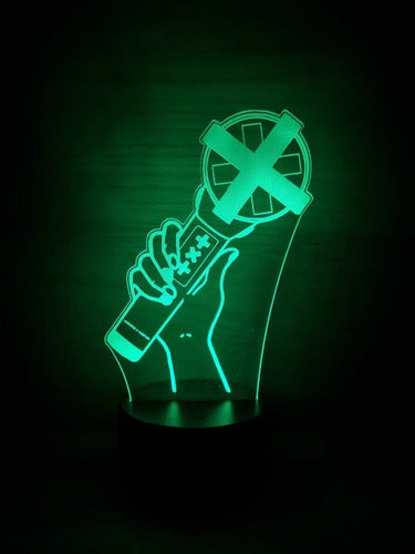 Tomorrow X Together Lightstick Lampara Led Ilusion 3d Kpop Negro