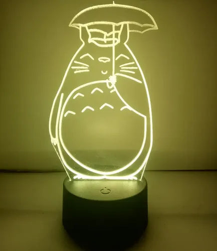 Lampara Led 3d Mi Vecino Totoro Studio Ghibli