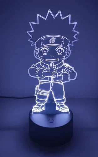 Lampara Led Ilusión 3d Naruto Chibi Decoración Anime