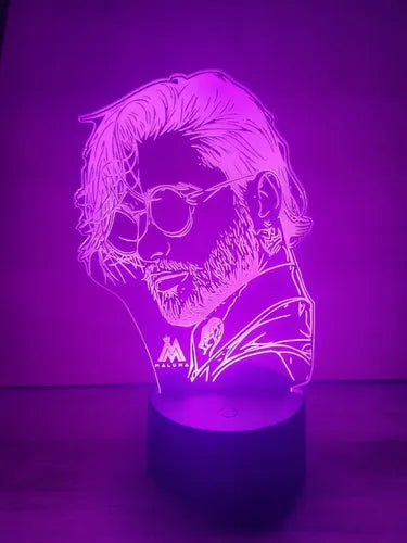 Lampara Led Ilusion 3d Maluma Decoración
