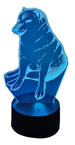 Cheems Perrito Ansiedad Lámpara Led Ilusión 3d Fanart