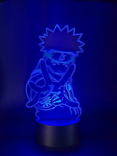 Lampara Led Ilusión 3d Naruto Decoración Anime