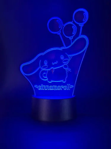 Cinnamoroll Lámpara Led Kawaii Fanart Serie Hello Kitty