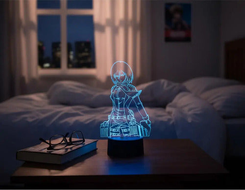 Lampara 3d Mikasa Ackerman Shingeki No Kyojin Snk