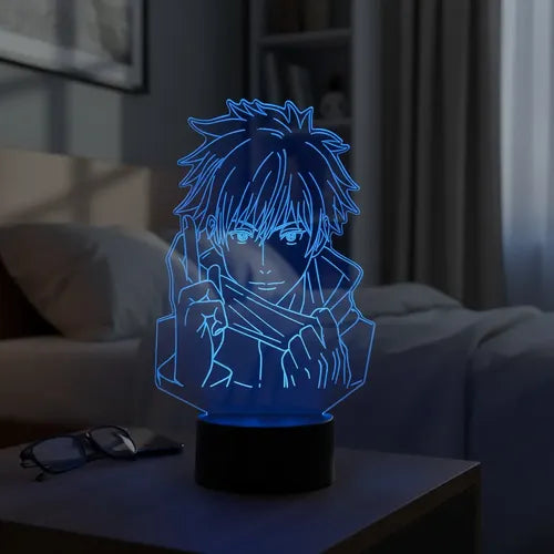 Lampara Led 3d Satoru Gojo Jujutsu Kaisen Envío Gratis